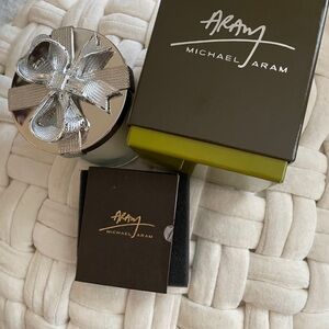 Michael Aram Silver Ribbon Candle